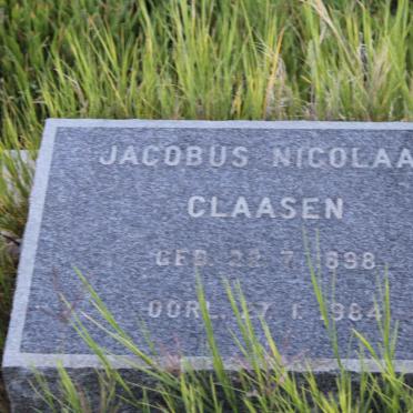 CLAASEN Jacobus Nicolaas 1898-1984