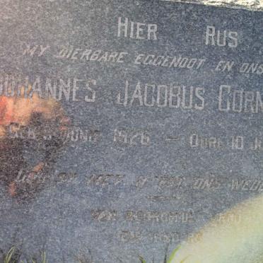 CORNELISSEN Johannes Jacobus 1926-1954