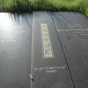 CRONJE Andries Johannes 1919-1992 &amp; Helena Christina Jacoba 1928-
