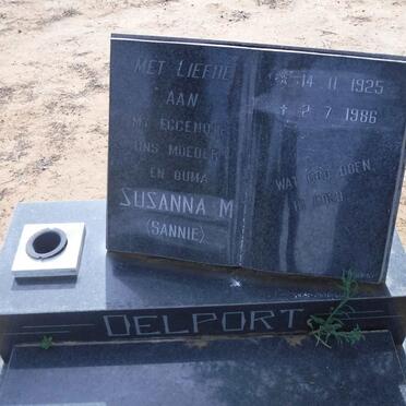 DELPORT Susanna M. 1925-1986