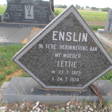 ENSLIN Lettie 1923-1970
