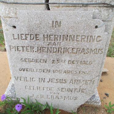 ERASMUS Pieter Hendrik 1926-1928