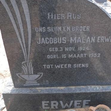 ERWEE Jacobus Malan 1924-1952