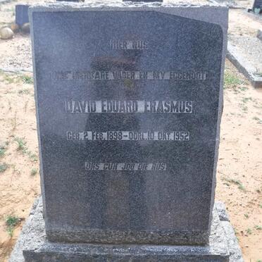 ERASMUS David Eduard 1898-1952