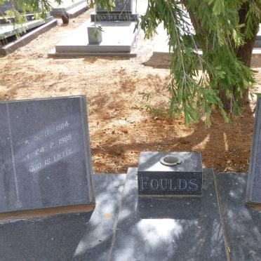 FOULDS Henry 1914-1989 &amp; Mara J. MAREE 1925-1989