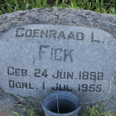 FICK Coenraad L. 1898-1955