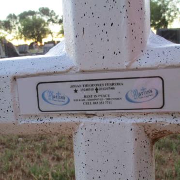 FERREIRA Johan Theodorus 1924-2012