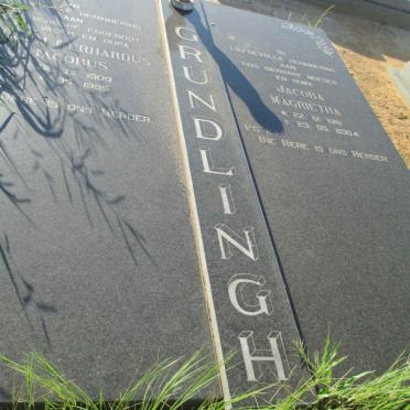 GRUNDLINGH Willem Gerhardus Jacobus 1909-1995 &amp; Jacoba Magrietha 1916-2004