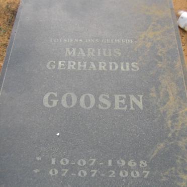 GOOSEN Marius Gerhardus 1968-2007