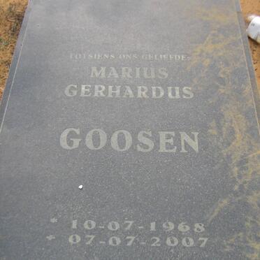 GOOSEN Marius Gerhardus 1968-2007