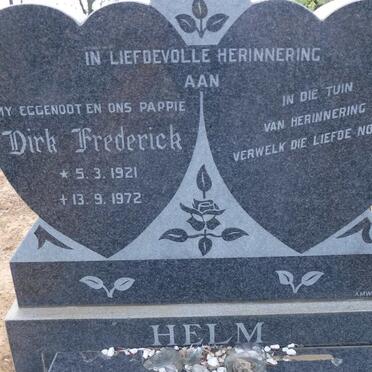 HELM Dirk Frederick 1921-1972
