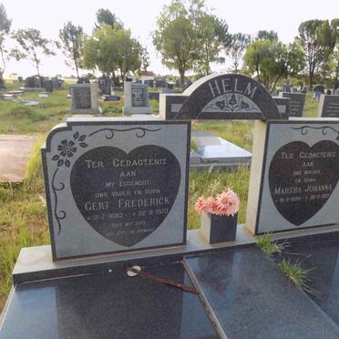 HELM Gert Frederick 1893-1973 &amp; Martha Johanna 1899-1977