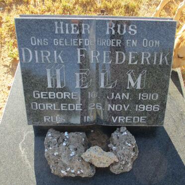 HELM Dirk Frederik 1910-1986