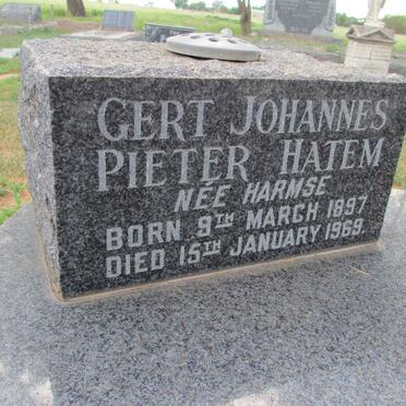 HATEM Joseph Marad 1887-1940 &amp; Gert Johannes Pieter HARMSE 1897-1969
