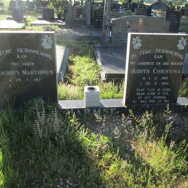 HARMSE Jakobus Marthinus 1917- &amp; Judith Christina 1919-1989