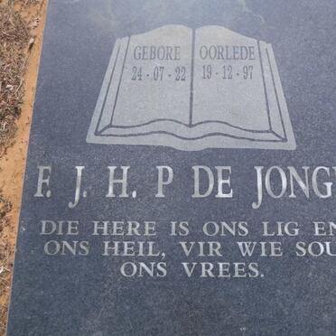JONGE F.J.H.P., de 1922-1997