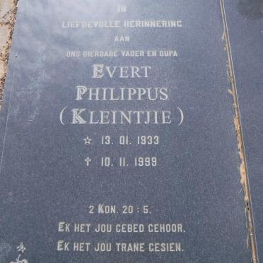 KLEYNHANS Evert Philippus 1933-1999 &amp; Magdalena Elizabeth Jacoba 1929-1999
