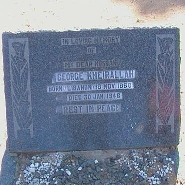 KHEIRALLAH George 1868-1946