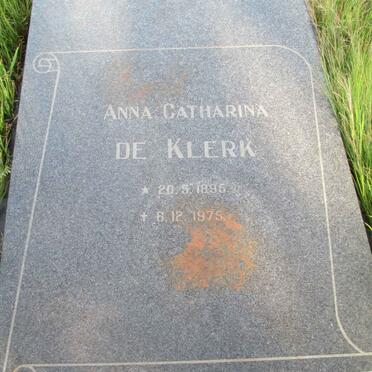 KLERK Anna Catharina, de 1895-1975