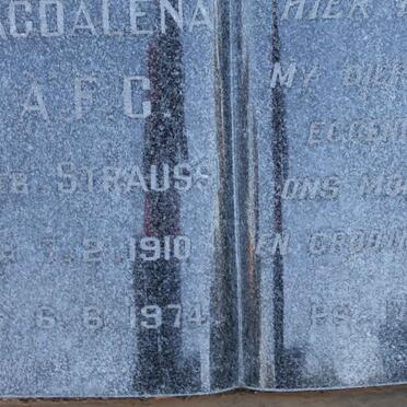 KOEN Magdalena A.F.C. nee STRAUSS 1910-1974