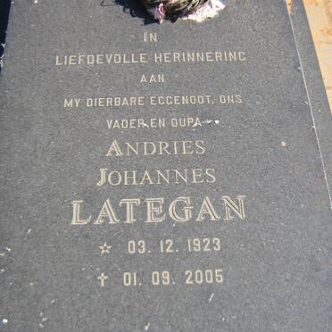 LATEGAN Andries Johannes 1923-2005