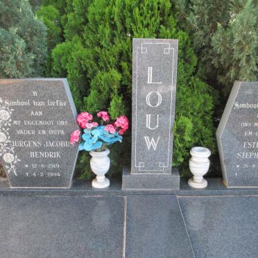 LOUW Jurgens Jacobus Hendrik 1919-1994 &amp; Esther Stephanie 1930-