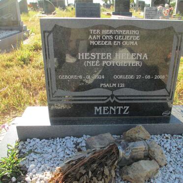 MENTZ Hester Helena nee POTGIETER 1924-2008