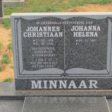 MINNAAR Johannes Christiaan 1938-2010 &amp; Johanna Helena 1941-
