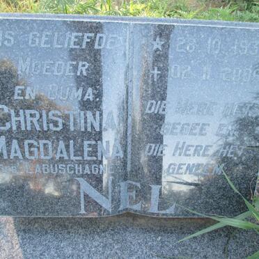 NEL Christina Magdalena nee LABUSCHAGNE 1935-2006