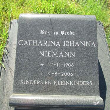 NIEMANN Catharina Johanna 1906-2006