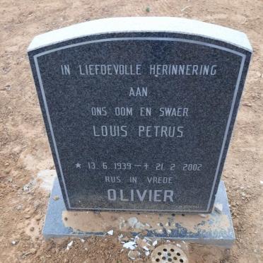 OLIVIER Louis Petrus 1939-2002