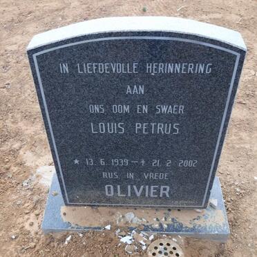 OLIVIER Louis Petrus 1939-2002