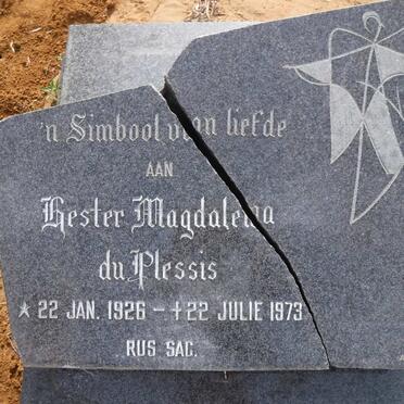PLESSIS Hester Magdalena, du 1926-1973