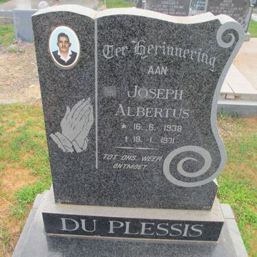 PLESSIS Joseph Albertus, du 1938-1971