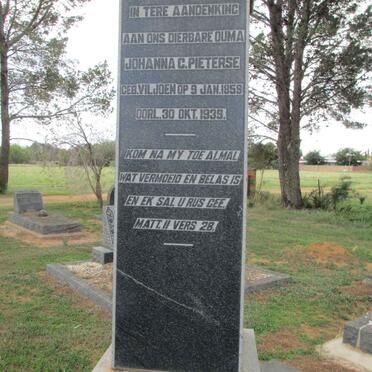 PIETERSE Johanna C. nee VILJOEN 1859-1939