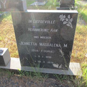 PLOOY Daniel van Niekerk, du 1895-1959 &amp; Jeanetta Magdalena M. FOURIE 1898-1979