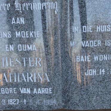 PRETORIUS Frederik Willem Coenraad 1912-1976 &amp; Hester Catharina VAN AARDE 1927-1994 