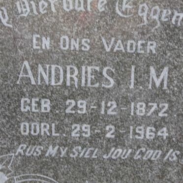 NIEKERK  Andries I.M., van 1872-1964