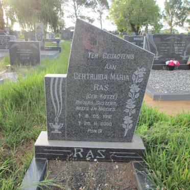RAS Gertruida Maria nee KOTZÉ 1912-2000