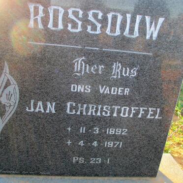 ROSSOUW Jan Christoffel 1892-1971