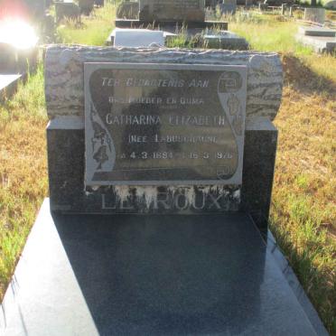 ROUX Catharina Elizabeth, le nee LABUSCHAGNE 1894-1976