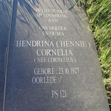 ROUX Hendrina Cornelia, le nee CORNELIUS 1927-