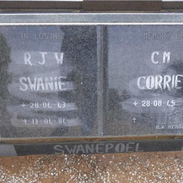 SWANEPOEL R.J.W. 1943-1984 &amp; C.M. 1945-