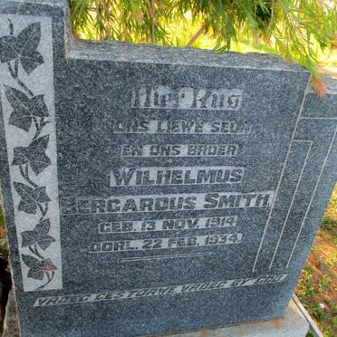 SMITH Wilhelmus Bergardus 1914-1934