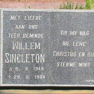 SINGLETON Willem 1948-1984