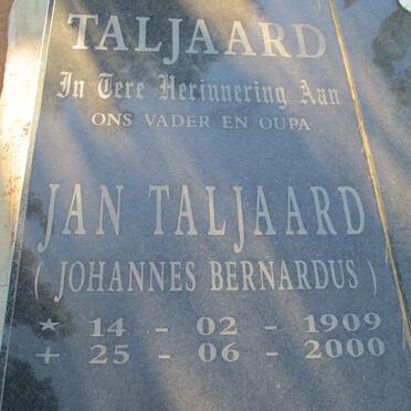 TALJAARD Johannes Bernardus 1909-2000