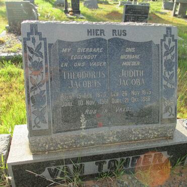 TONDER Theodorus Jacobus, van 1873-1961 &amp; Judith Jacoba 1875-1966
