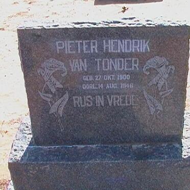 TONDER Pieter Hendrik, van 1900-1946