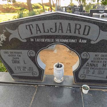 TALJAARD Dirk L. 1917-2000 &amp; Anna M.E. ENGELBRECHT 1919-1994