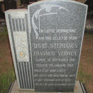VERWEY David Stephanus Erasmus 1941-1963